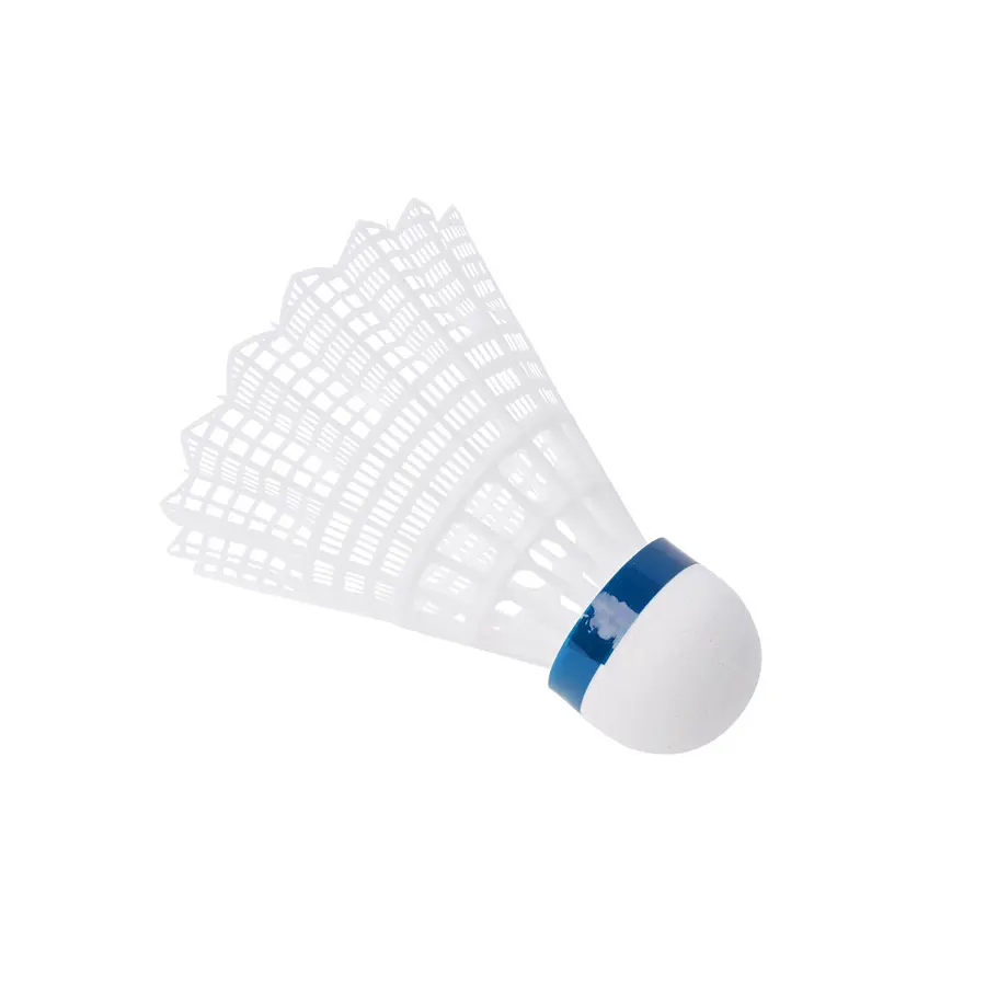 Badmintonboll 6 st. blue, medium, white 