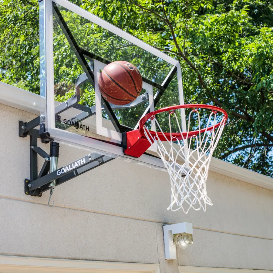 Basketbollstativ vägghängt med korg Höjdjustering | Inne och Ute 