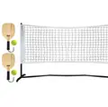 Pickleball 1/2 Court Startersett Nett 3 m | 2 racketer | 2 baller