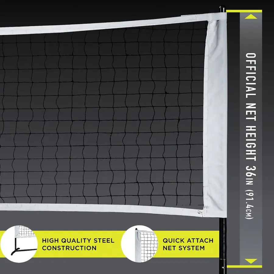 Pickleballracket Startersett Nett 1/2 Court | 2 racketer | 2 baller 