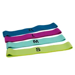 Miniband-set Sport-Thieme i textil 4 4 st | S–XL | Loop band Resistance