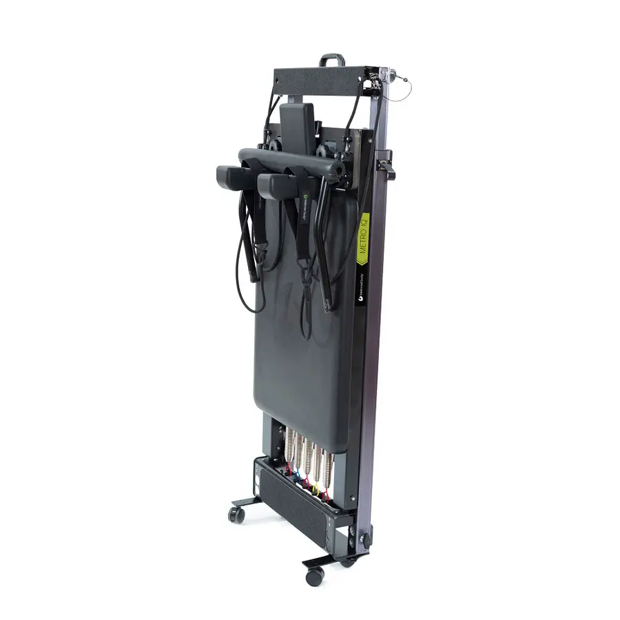 Pilates Reformer Metro IQ Vertikal Pilatesbenk for hjemmetrening 