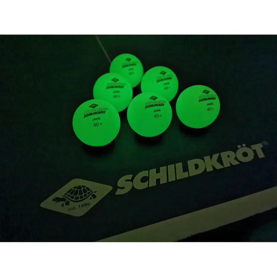 Bordtennisbollar Glow in the Dark 6 st Självlysande flurocerande pingisbollar 