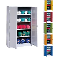 Bollskåp i Stål med plåtdörrar 195x150x50 | låsbara innfällda handtag