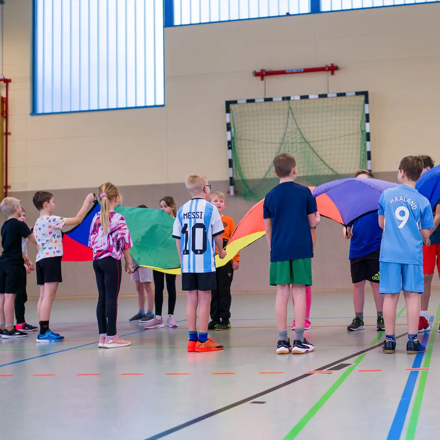 Fallskärmsduk till lagspel Avlång duk 