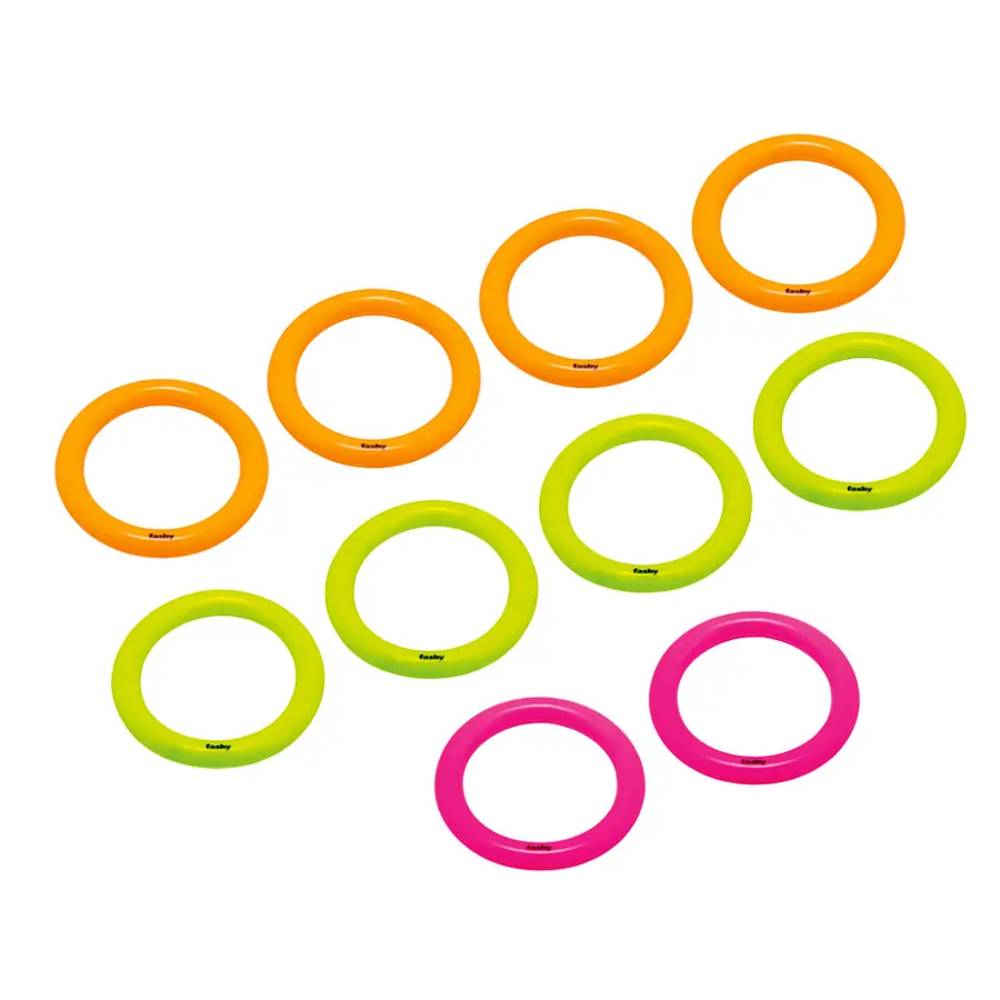 Dykringar 10 st Ljusa neonfärger för bästa synlighet 