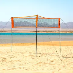 Sharknet Sandvolleyboll-set Triangelspel och vanligt spel