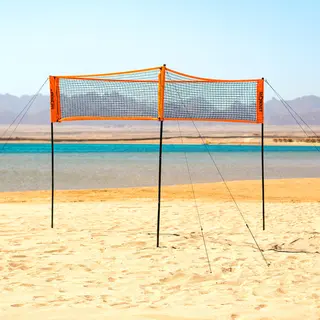Sharknet Sandvolleyboll-set Triangelspel och vanligt spel