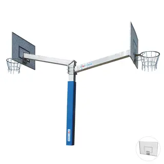 Basketst&#228;llning Fair Play Duo Silent 2.0 Fast | Fast korg | Gallerbakplatta