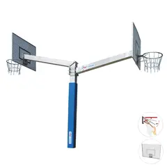 Basketst&#228;llning Fair Play Duo Silent 2. Fast | Dunkkorg | Gallerbakplatta