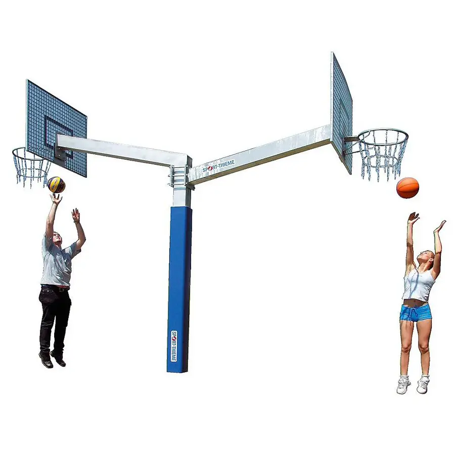 Basketställning Fair Play Duo 2.0 Fastmonterad | Två höjder | Fasta korgar 