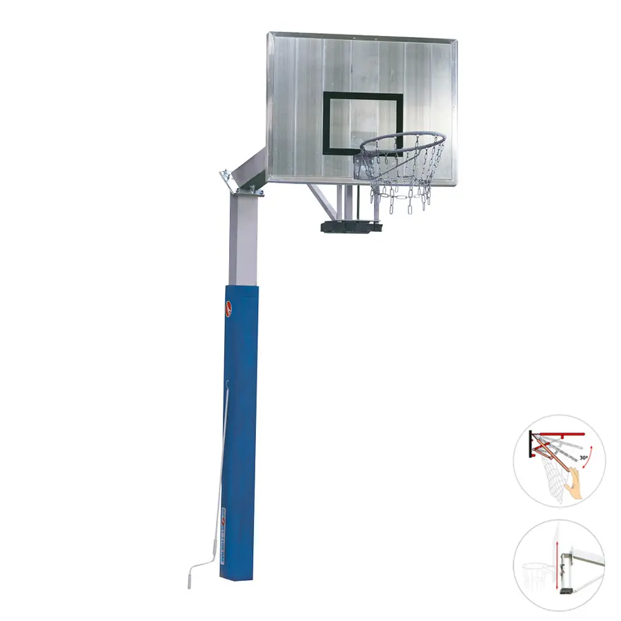 Basketställning  Fair Play 2.0 Fastmonterad | Justerbar höjd| Dunkkorg 