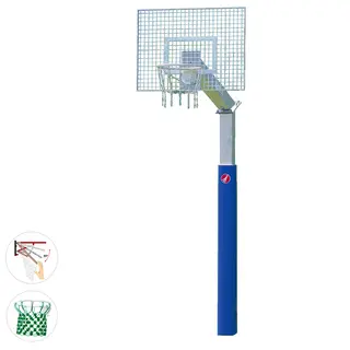 Basketst&#228;llning Fair Play Silent 2,0 Herculesn&#228;t | Dunkkorg| 180x105cm