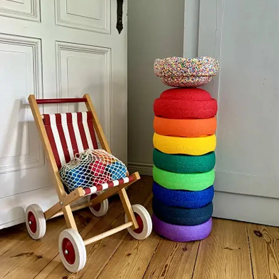Balansstenar Stapelstein® 9 stk. Stapelstenar till lek och balans 