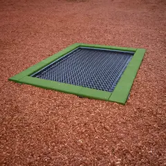 Nedfelt trampoline Hally-Gally 2000 Til offentlige lekeplasser | grønn