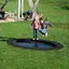 Nedfelt trampoline Hally-Gally Saturnus Oval trampoline til barnehager | svart 