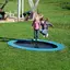 Nedfelt trampoline Hally Gally Saturnus Svart oval hoppeduk