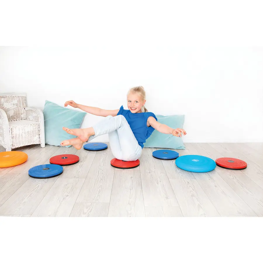 Beleduc Spin & Balance Set med 10 roterande balansbrädor 