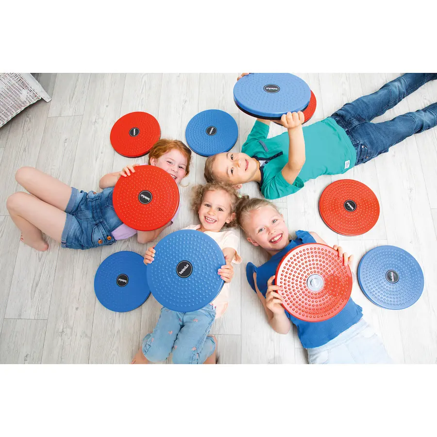 Beleduc Spin & Balance Set med 10 roterande balansbrädor 