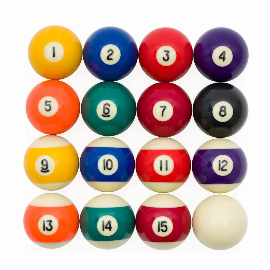 Biljardbollar Pool Sport 54 mm Set med kvalitetsbollar till biljard 