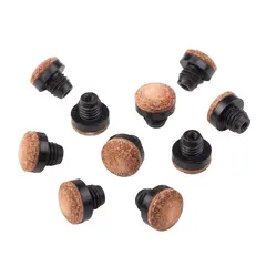 Stradivari skruvbar läderspets (10) 12 mm | Hård läderspets till biljardkö