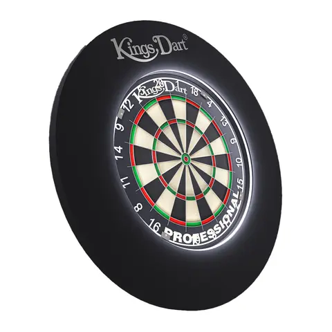 Skyddstavla med ljus till dart Dart Kings Dart LED Svart | 26 cm bred