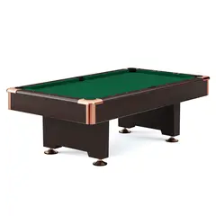 Biljardbord Club Pro Valnöt 8 fot Blå speldduk | Spelfält 224x112 cm