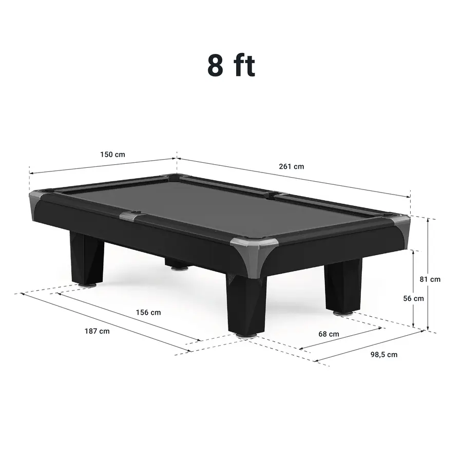 Biljardbord Master Edition Skiffer 8 fot Blå Simonis 860 duk | Aramith kuler 