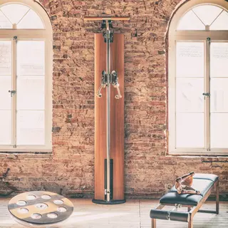 Kabeldragmaskin i trä Slimbeam För hemmaträning med snygg design