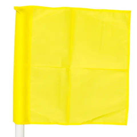 Flagga till h&#246;rnstolpe 30 mm Fyrkantig h&#246;rnflagga Gul