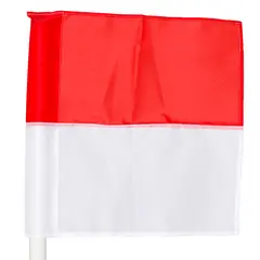 Flagga till h&#246;rnstolpe 50 mm Fyrkantig h&#246;rnflagga R&#246;d/vit