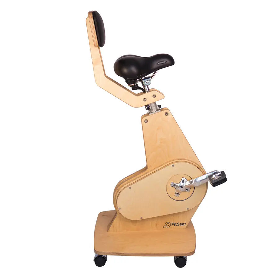 Motionscykel för kontoret | Naturträ Cykla medans du jobbar 