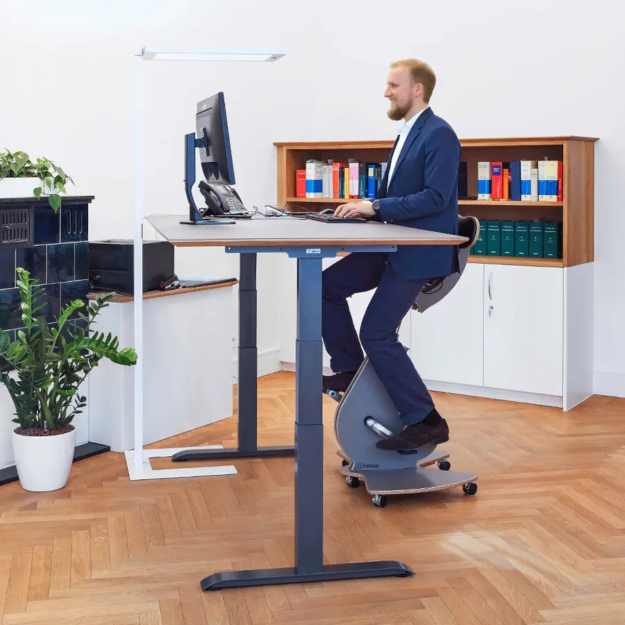 Motionscykel för kontoret | Naturträ Cykla medans du jobbar 