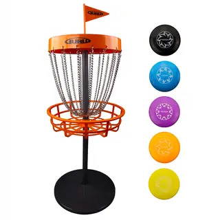 Guru Mini frisbeegolfkorg mini 70 cm |  5 st. minifrisbees inkluderat