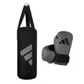 Adidas boxningsset Youth Boxing Kit 8 oz Boxningssäck och boxningshandskar | Grå