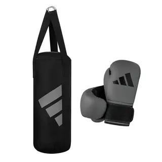 Adidas boxningsset Youth Boxing Kit 8 oz Boxningssäck och boxningshandskar | Grå