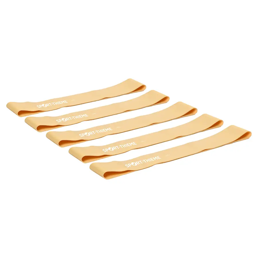 Träningsband - Latexfri 5 st 5 st | Lätt | Beige 