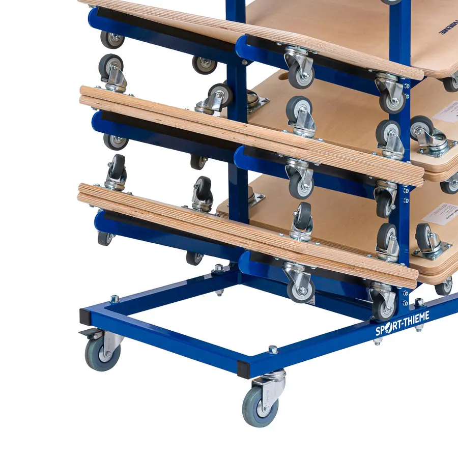 Förvaringsvagn med hjul Vagn för rullbrädor | 80 x 47 x 105 cm 