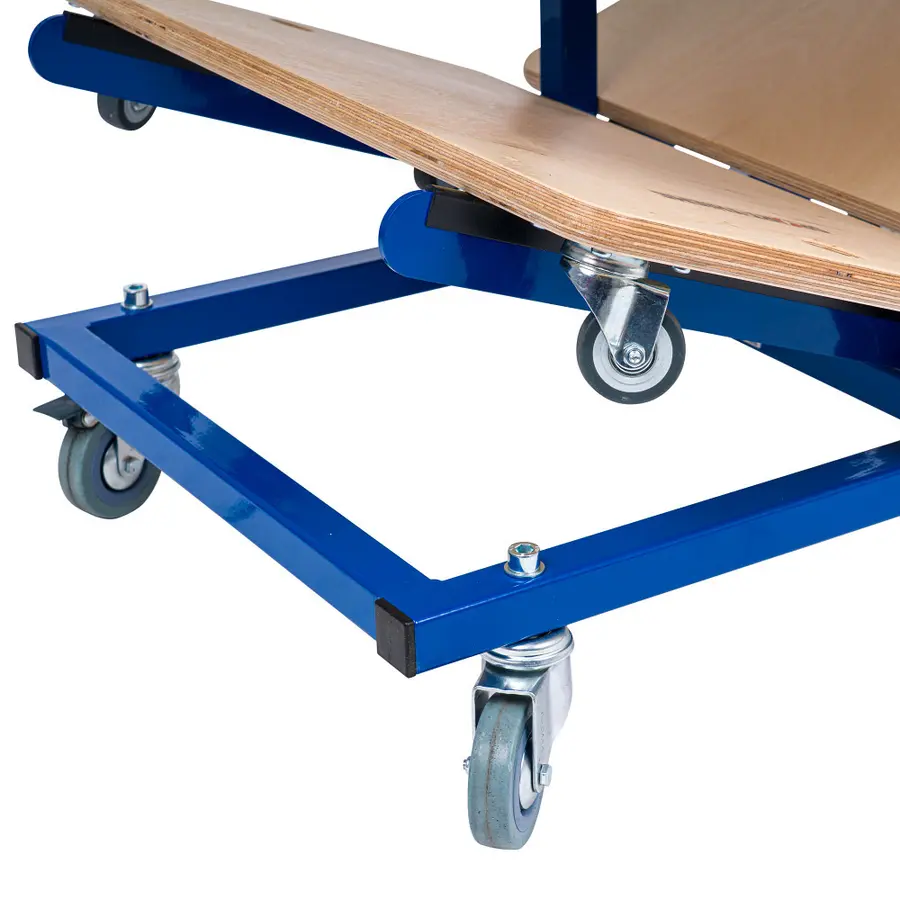 Förvaringsvagn med hjul Vagn för rullbrädor | 80 x 47 x 105 cm 