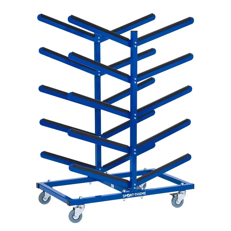 Förvaringsvagn med hjul Vagn för rullbrädor | 80 x 47 x 105 cm 