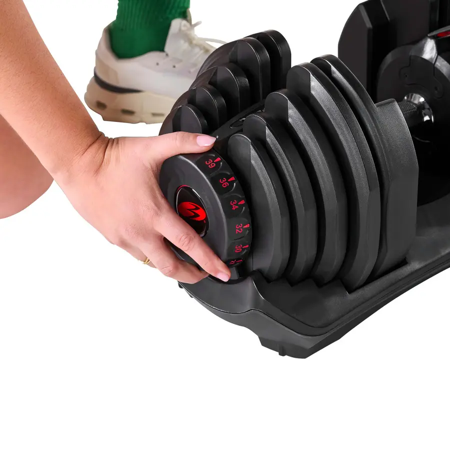 Bowflex Selecttech Dumbbells 1 x 4-41 kg Justerbar hantel | 17 viktnivåer 