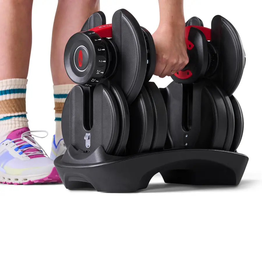 Bowflex Selecttech Dumbbells 2-24 kg 1 x Justerbar hantel | 15 viktnivåer 