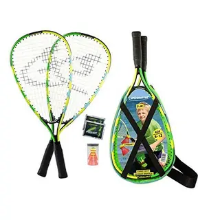 Speedminton Sett Junior S-JR 2 racketer, 2 baller, 2 lys