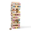 Giant Jenga nummer stapelspel Samarbete, koordination och koncentratio