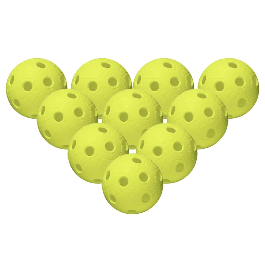 Innebandybollar Crater Unihoc | Gul 10 st. | Matchgodkänd | IFF 