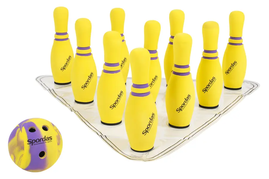 Bowlingset i skum Spordas Bowlingklot och bowlingkäglor i skum 