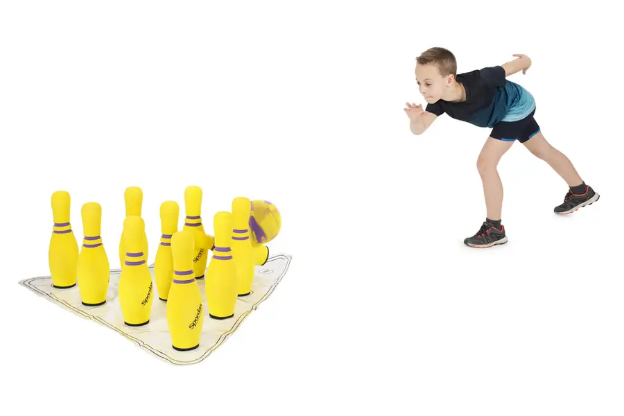 Bowlingset i skum Spordas Bowlingklot och bowlingkäglor i skum 