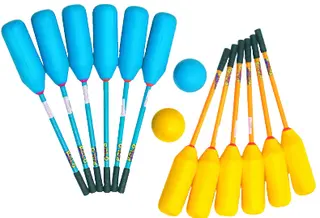 Ball bouncer | Topsboll | Soft Polo 12 st klubbor | tv&#229; st bollar