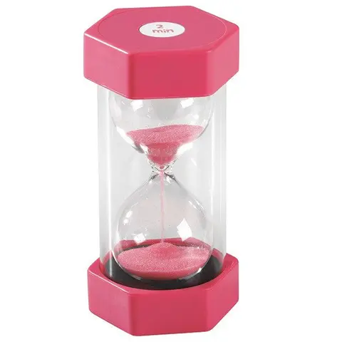 Timglas 2 minuter Med färgad sand