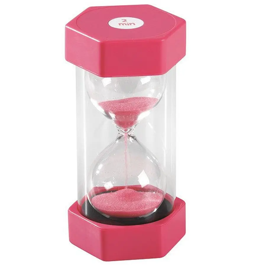 Timglas 2 minuter Med färgad sand 